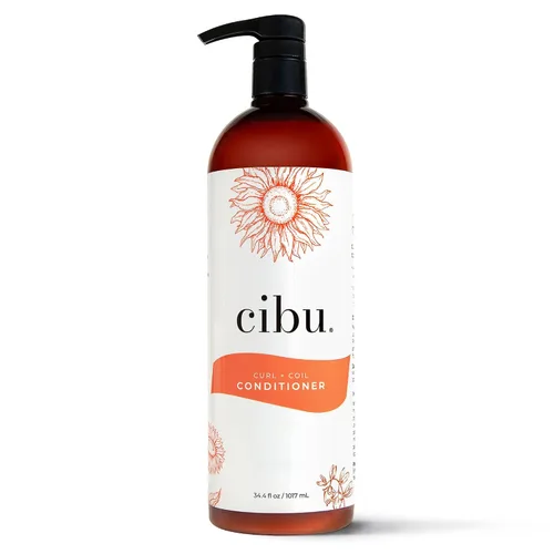 Vista 8 de CIBU El champú y acondicionador Curl + Coil limpia, hidrata, revitaliza, desenreda y conserva el rizo natural + bobina para un cabello suave