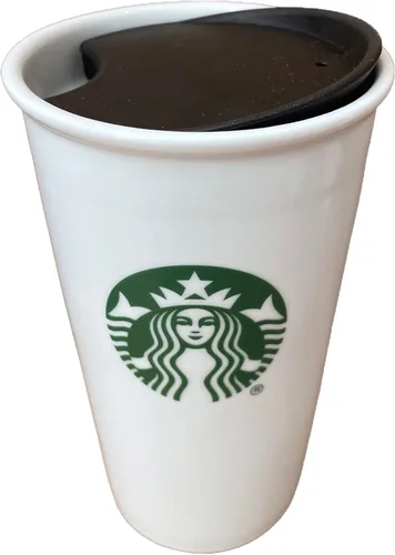 Vista 2 de MIE Tapa de Repuesto para Taza de Café y Taza de Té - Compatible con Taza de Viaje de Cerámica Starbucks 10oz / 12oz / 16oz, Tapa de Vaso, Tapa