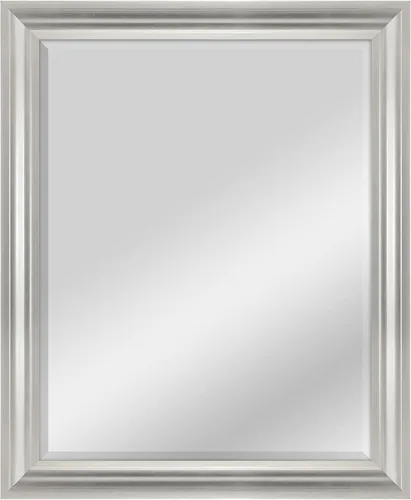 Vista 57 de MCS Simplicity - Espejo de pared grande de 21.5x25.5 pulgadas, espejo negro con detalle biselado, espejo para colgar en pared vertical u horizontal