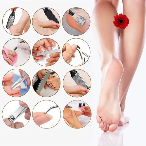 Vista 7 de Removedor eléctrico de callos para pies con vacío, kit de herramientas profesionales de pedicura, lima de pies recargable e impermeable
