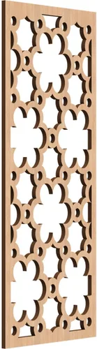 Vista 75 de 9 3/8"W x 24 3/8"H x 1/4"T Southgate Decorativos Paneles De Pared De Madera Calado, Abedul