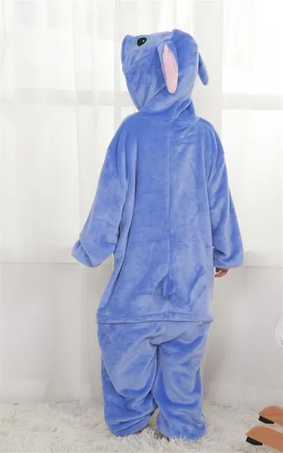 Vista 6 de FOFJR Animales Unisex Niños Anime Cosplay Traje Escuela Fiesta Estudiante Juega Juegos de Una Pieza Pijamas Puntada Monos