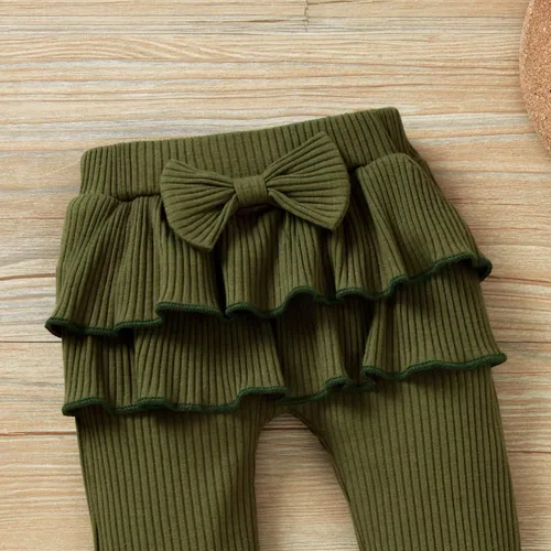 Vista 6 de Aalizzwell Preemie - Conjunto de ropa para bebé recién nacido traje acanalado para otoño e invierno