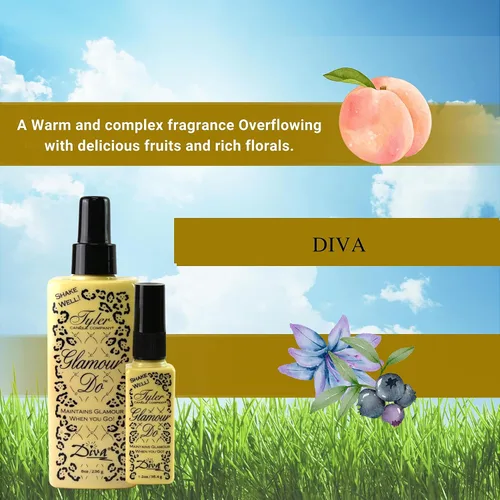 Vista 3 de Tyler Diva Glamour Do - Ambientador en aerosol – Eliminador de olores para olores de caca y baño – Eliminador de olores para olores fuertes