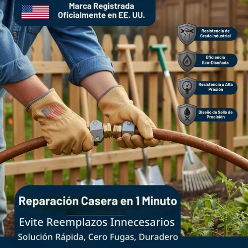 Vista 3 de Kit de reparación de manguera: corrige fugas en mangueras de jardín de 3/4 y 5/8 pulgadas