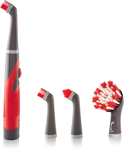 Vista 11 de Cepillo de limpieza Rubbermaid Reveal Power Scrubber con cabezal multiusos, cepillo de limpieza eléctrico inalámbrico con batería, resistente al