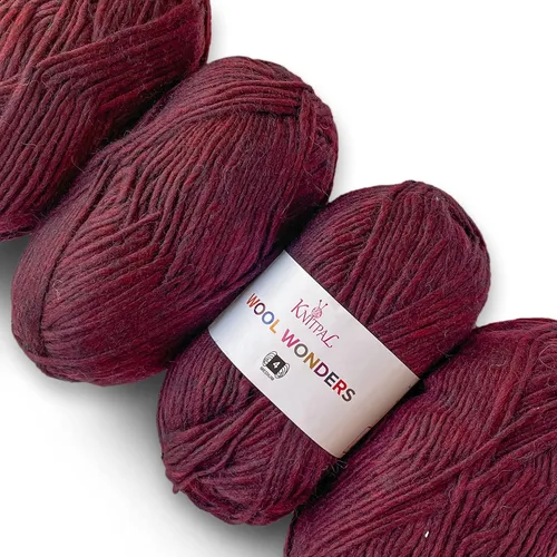 Vista 26 de Wool Wonders - Ovillo de lana para tejer, paquete de 4 (640 yardas/14.11 oz), patrones libres, hilo de lana para tejer, Aran/pesado #4