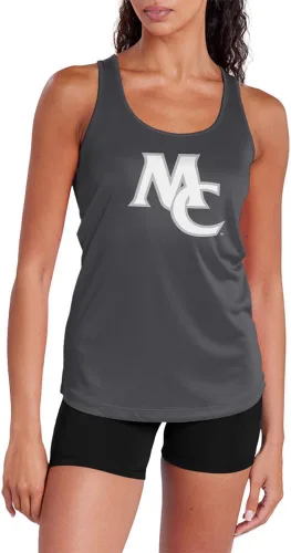 Vista 96 de Camiseta deportiva sin mangas oficial de NCAA Collegiate para mujer, con espalda cruzada, colección con logotipo primario