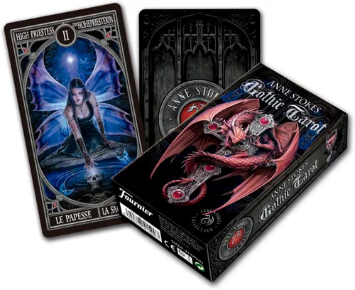 Vista 5 de Heraclio Fournier Anne Stokes - Tarot gótico, negro