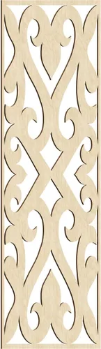 Vista 129 de Keene Paneles de pared decorativos de madera con calado, 9 3/8 pulgadas de ancho x 24 3/8 pulgadas de alto x 1/4 de alto, abedul Birch