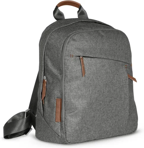Vista 9 de UPPAbaby Mochila cambiador - Bolsillo para botella y portátil, funda para carrito - Ada Ada-sand Melange Cuero Castaño