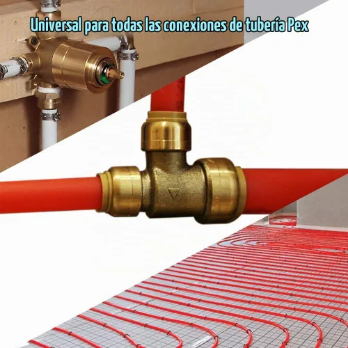 Vista 6 de 50 abrazaderas de cincha PEX de 3/4 pulgadas, abrazaderas de acero inoxidable 304 PEX anillos de engarce para conexiones de tubería PEX