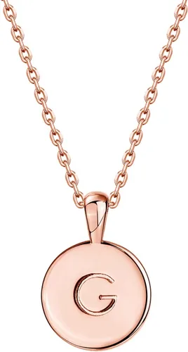 Vista 63 de PAVOI - Collar con dije de letra inicial chapado en oro de 14 quilates para mujer Collar con inicial alfabética de oro