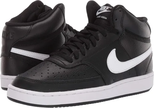 Vista 7 de Nike Tenis Court Vision Mid para mujer NegroBlanco 7