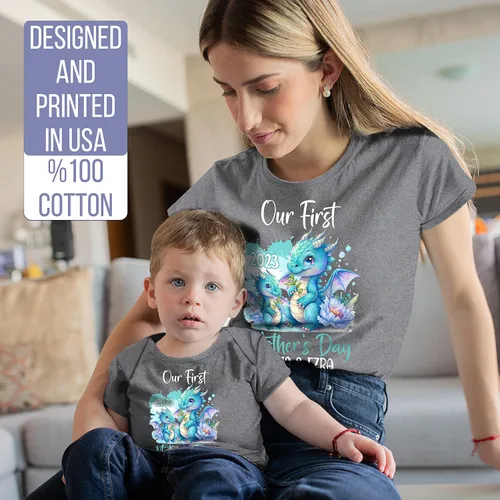 Vista 4 de Zexpa Apparel Juego de camisetas personalizadas para el día de la madre, 7 colores y 9 diseños, camisetas personalizadas para el día de la madre C1
