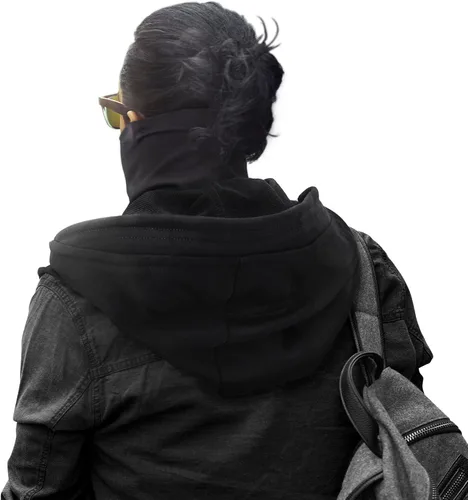 Vista 4 de Rogue Punk - Gorro con capucha y máscara para el cuello Bufanda transpirable para cara y cuello Bufanda con capucha para exteriores y cosplay