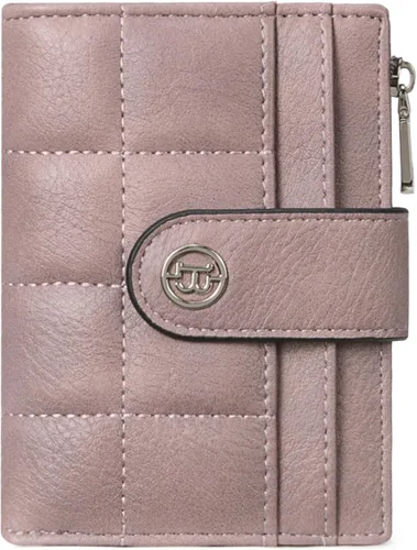 Vista 13 de BOSTANTEN - Cartera pequeña para mujer de cuero con bloqueo RFID, tarjetero plegable compacto con cremallera y bolsillo para monedas, Pequeña Beige