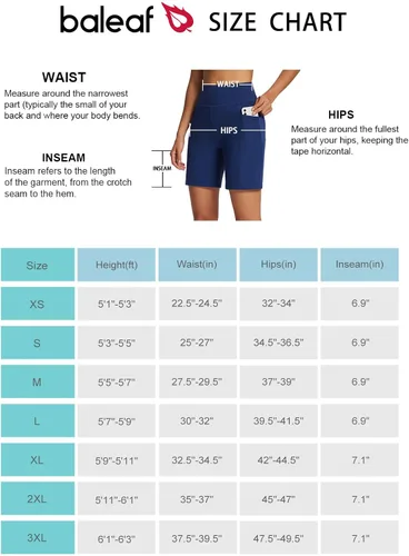 Vista 7 de BALEAF Bermudas para mujer de 7 pulgadas, cintura alta, atléticos, con bolsillos, para verano casual
