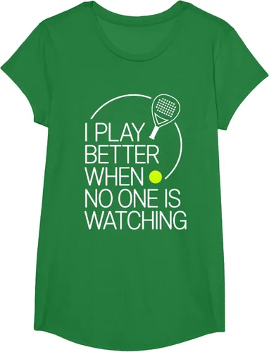 Vista 83 de Camiseta de tenis de pádel I Play Better When No One is Watching