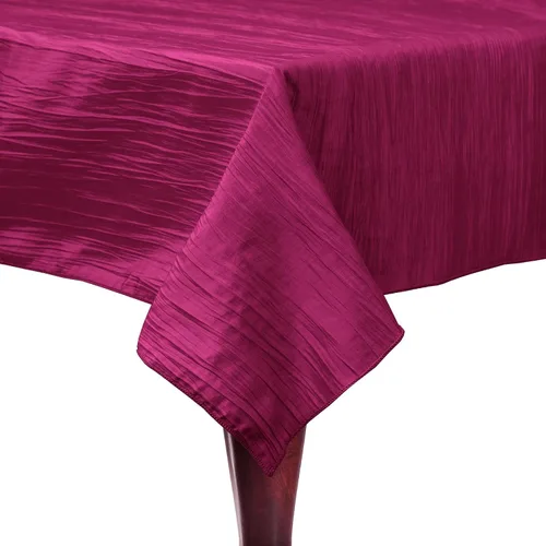 Vista 35 de Ultimate Textile - Paquete de 2 - Tafetán arrugado - Mantel rectangular Delano de 50 x 108 pulgadas, color verde manzana