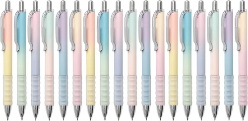 Vista 8 de Aisibeiger Bolígrafos de gel de 0.020 in de tinta negra, bolígrafos retráctiles de gel para escritura suave, suministros de oficina (12 unidades)