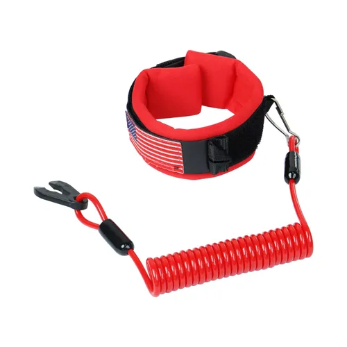 Vista 10 de Cordón de interruptor de parada de emergencia para embarcación y moto acuática, correa de muñeca compatible con Yamaha Jet Ski, motor fuera