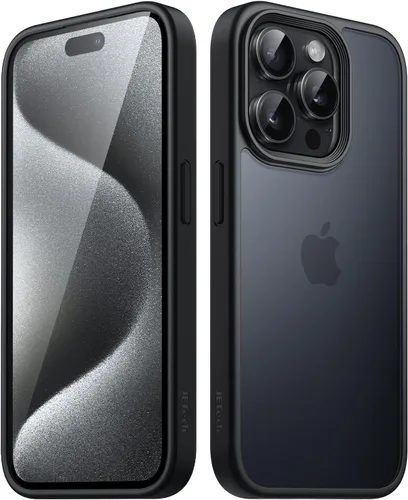 Vista 7 de JETech Funda mate para iPhone 15, color negro