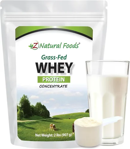 Vista 8 de Z Natural Foods Concentrado de proteína de suero alimentado con pasto - Polvo de proteína de suero limpio de Nueva Zelanda - Proteína de suero pura