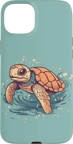 Vista 9 de Funda para iPhone SE (2020) / 7 / 8 Cute Kawaii Sea Turtle in the Ocean