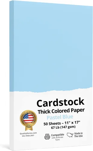 Vista 23 de NextDayLabels Papel de cartulina de color, 50 hojas, "8-1/2" x 11"", color crema, 67 libras (147 gsm), papel de color grueso para manualidades