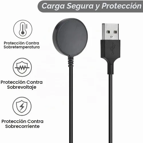Vista 4 de Cargador para Samsung Galaxy Watch 3/4/5/6/7 Cable de carga de repuesto para reloj inteligente [2 unidades, 3.3 pies]