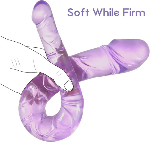 Vista 3 de Consoladores de doble extremo, consolador realista súper largo para simulación de vagina anal, flexible de doble cara para adultos, juguetes