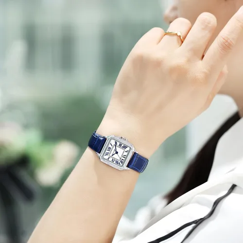 Vista 5 de Classic Relojes cuadrados de mujer con números romanos, de vestir, informal