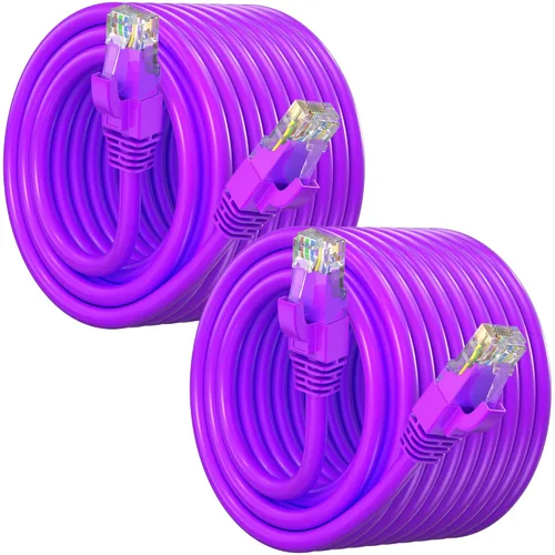 Vista 49 de Maximm Cable Ethernet Cat6, color negro (paquete de 2), cable UTP de 10 Gbps 550 MHz