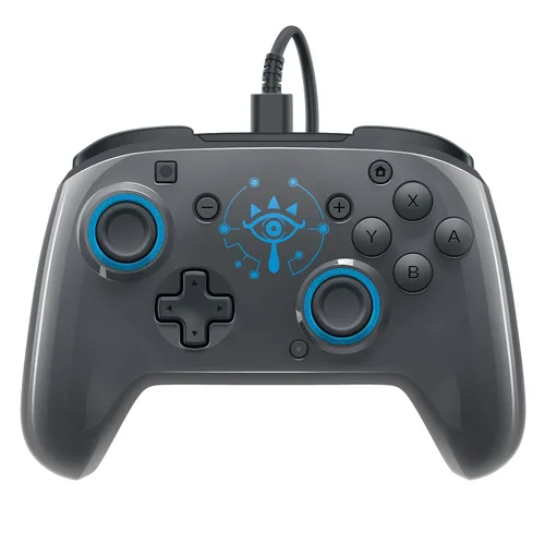 Vista 2 de PDP Gaming Zelda Wired Pro Controller Faceplate BlackGold - Nintendo Switch
