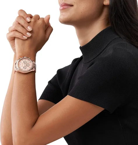 Vista 5 de Michael Kors Whitney - Reloj de acero inoxidable con detalles ostentosos