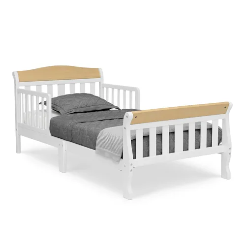 Vista 12 de Delta Children Canton - Cama para niños pequeños, albaricoque + colchón Delta Children Twinkle Galaxy de doble cara con núcleo de fibra reciclada
