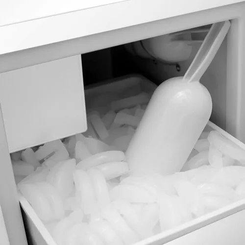 Vista 8 de EdgeStar IB250 - Máquina de hielo de 15 pulgadas de ancho y 20 libras de capacidad, de pie y bajo encimera con 25 libras. Producción diaria de hielo