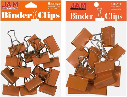 Vista 28 de Broches aprietapapeles JAM Paper®, Blanco