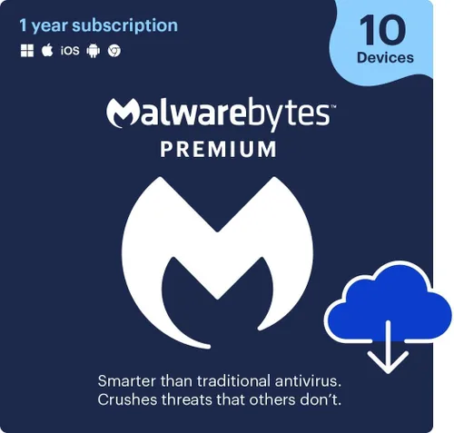 Vista 7 de Malwarebytes Premium 1 Year, 5 Device Windows, Mac OS, Android, Apple iOS, Chrome [Online Code]
