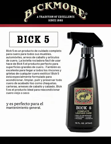 Vista 3 de Bickmore Limpiador y acondicionador de cuero 16 oz Spray 2-Pack