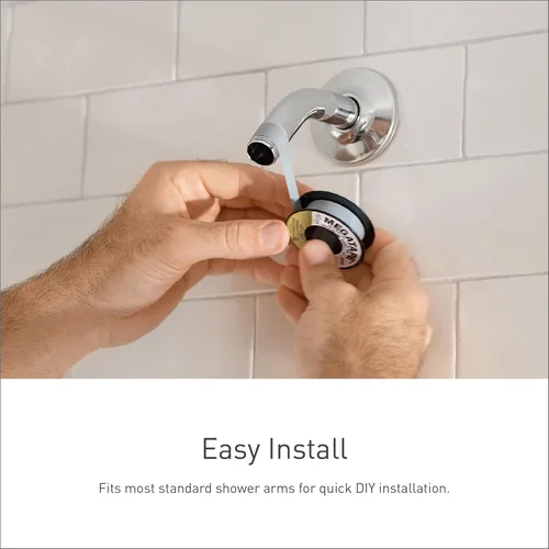Vista 3 de Moen Brushed Nickel Six-Function 4-1/2" Diameter Spray Head Eco-Performance Showerhead, 6512EP15BN