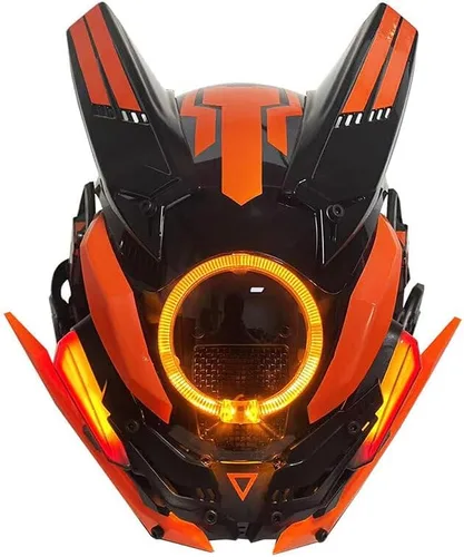 Vista 13 de Future Tech - Colección de máscaras brillantes para fiestas de disfraces