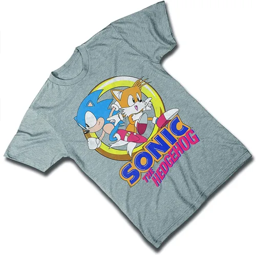 Vista 3 de SEGA Sonic The Hedgehog - Camiseta oficial para hombre, The Fastest Thing Alive