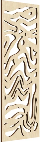 Vista 172 de 9 3/8"W x 24 3/8"H x 1/4"T Northfield Decorativos Paneles de Pared de Madera Calado, Abedul