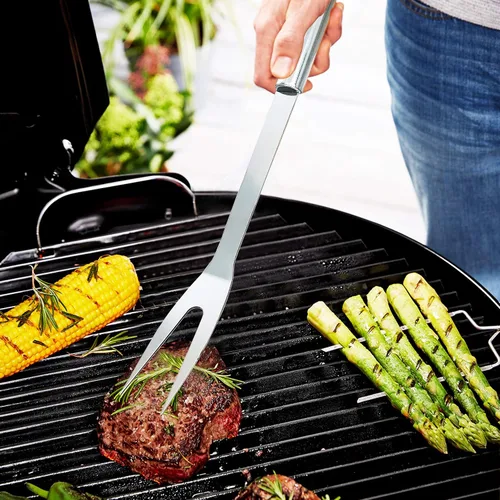 Vista 5 de NewlineNY - Kit de herramientas para barbacoa de acero inoxidable (juego de 3 piezas)