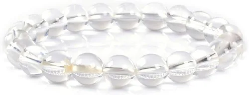 Vista 20 de Justinstones Pulsera elástica de cuentas redondas de 0.315 in con gemas semipreciosas, unisex, 7 pulgadas