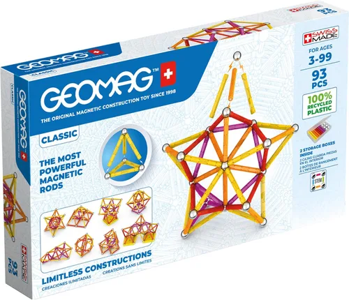 Vista 11 de Geomag Juguetes magnéticos clásicos para niños a partir de 8 años, 25 imanes educativos STEM para niños, bloques magnéticos hechos en Suiza