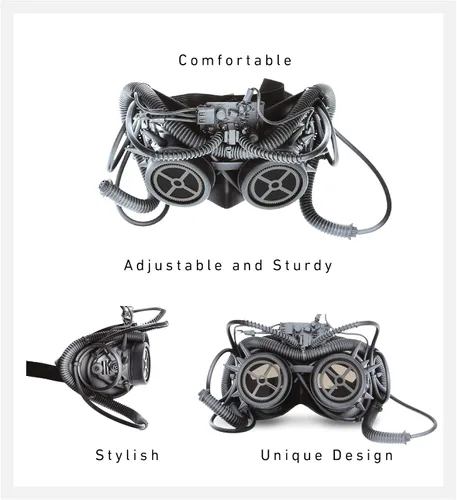 Vista 12 de Gafas Steampunk Steam Punk Gafas Cosplay Disfraz