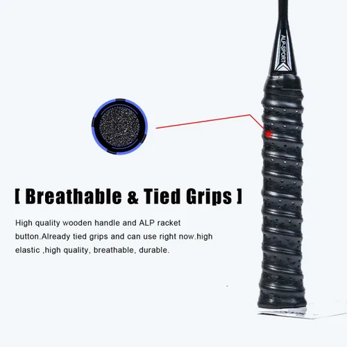Vista 8 de GJ 10U G5 - Raqueta de bádminton profesional de fibra de carbono completa con caja de regalo, raqueta de bádminton para deportes al aire libre